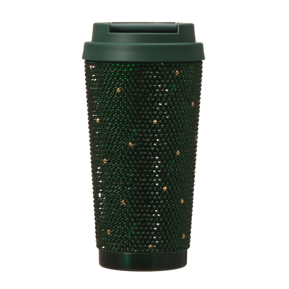 Vaso de acero inoxidable Holiday 2025 Rhinestone 473ml