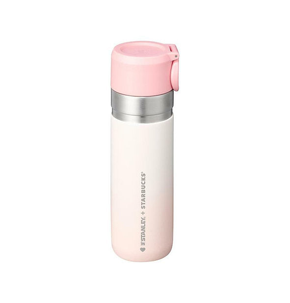 Korea Valentine Pink White Gradation Stanley x Starbucks Stainless Steel Tumbler