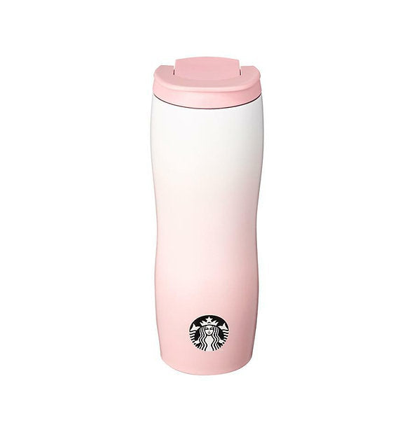Korea Valentine Pink White Gradation Stainless Steel Concord Tumbler