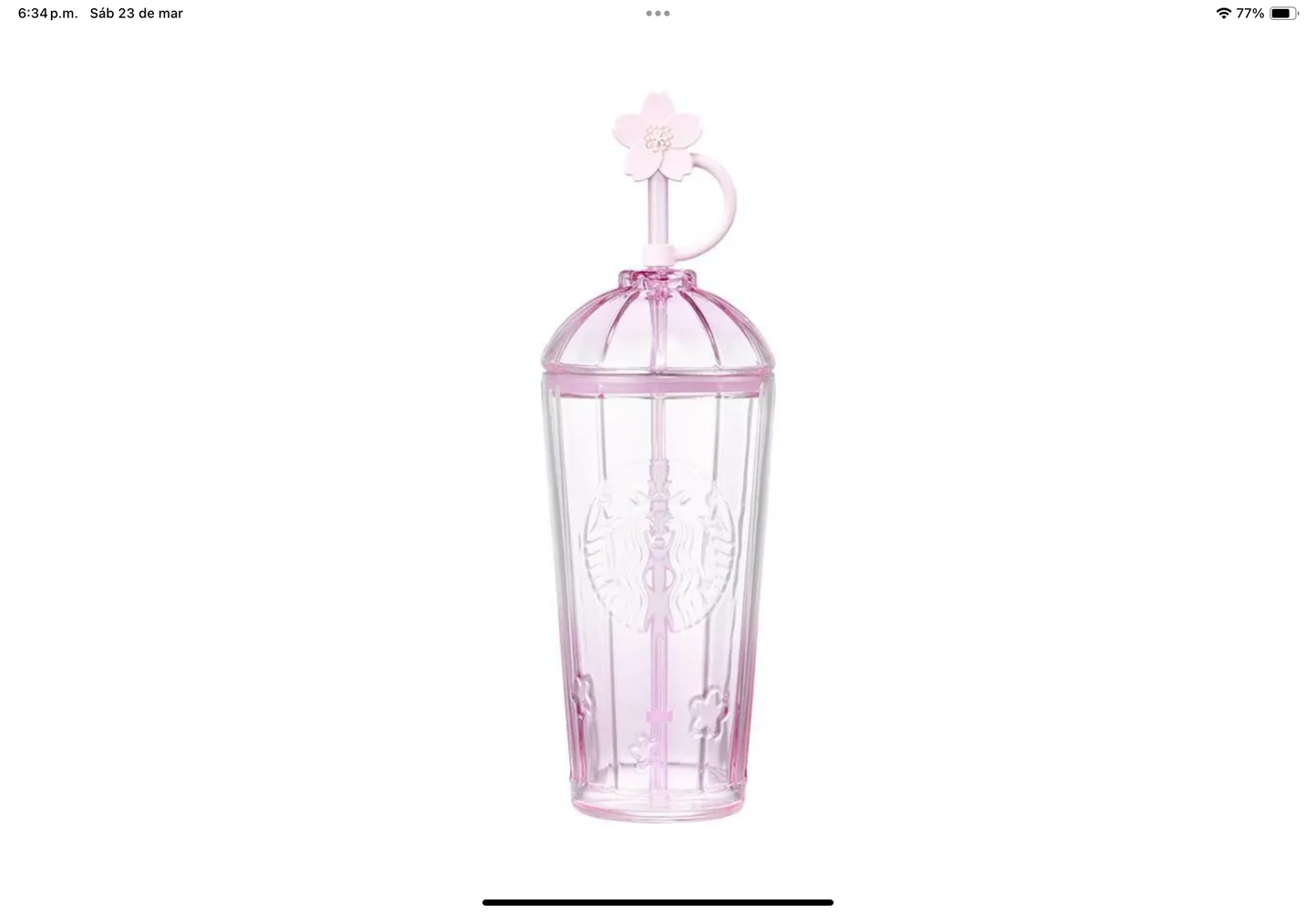 Korea Sakura Pink Vaso Vidrio Primavera 2024