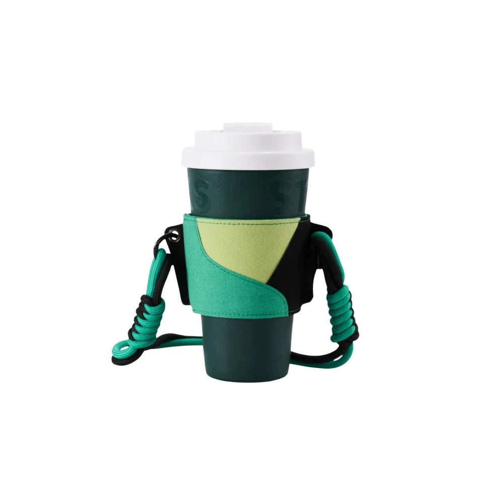 Starbucks China 2024 Coffee grounds and Lively green vaso acero inoxidable 480ml