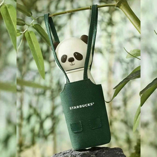 Vaso de Acero Inoxidable mandil verde Starbucks China Traveling Panda series 237ml