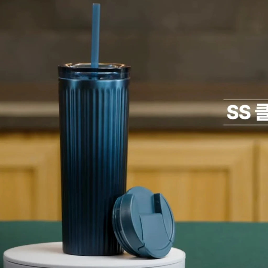 Starbucks Korea 2024 summer vaso acero inoxidable azul oscuro jungle