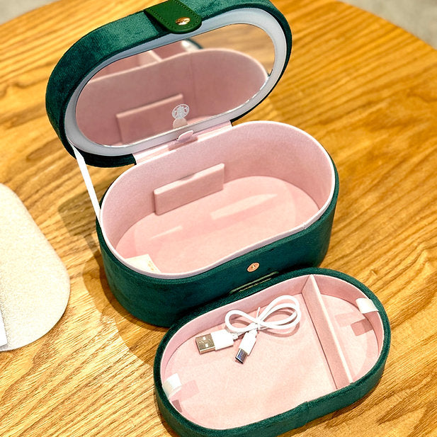 Starbucks Caja de Maquillaje y Joyero con espejo LED