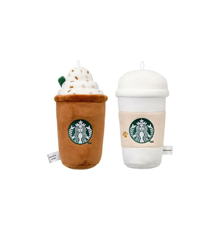 Starbucks Korea Buddy 2024 co-brand dos peluches chillones en forma de café