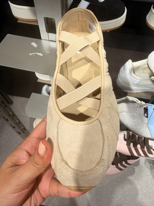 Ballerinas tenis adidas beige