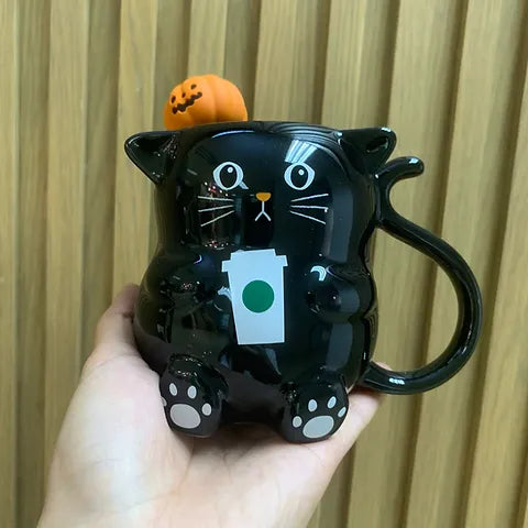 Taza cerámica Gato negro Hongkong Halloween 2024 12oz