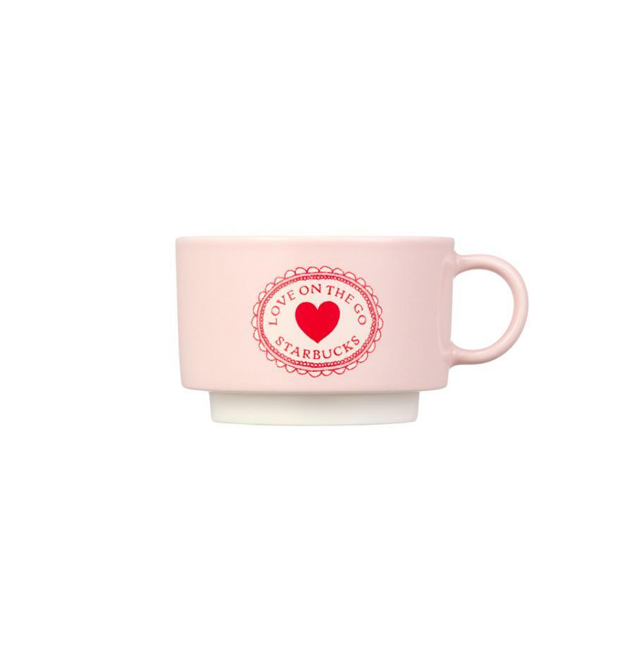 Taza y platillo Sweetie Heart 237 ml Starbucks Corea San Valentín 2025