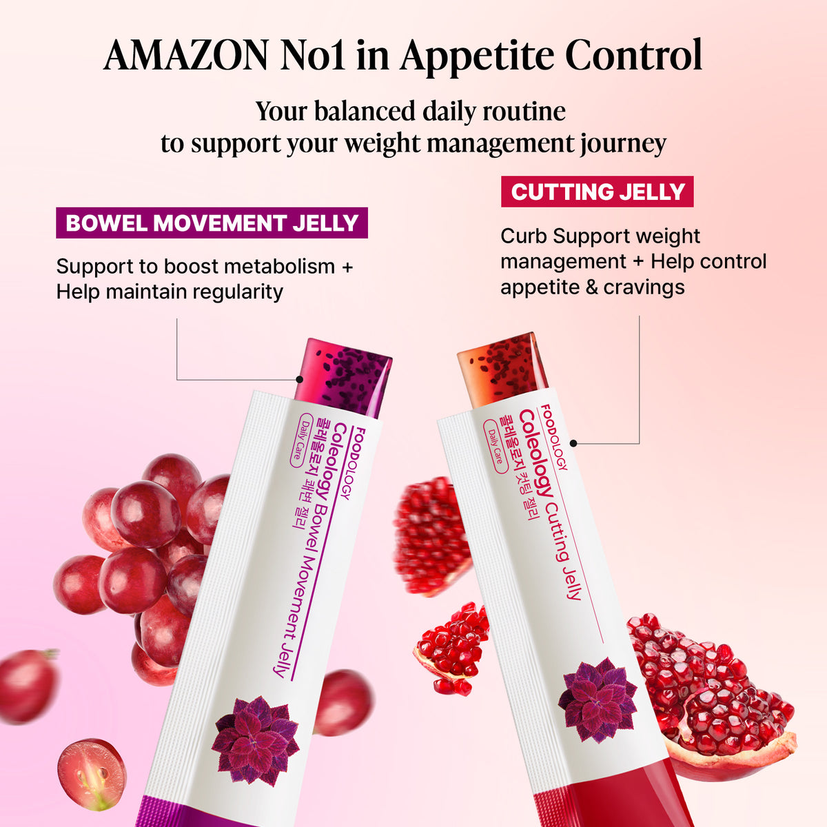 Foodology Jelly | Gomitas Coreanas Grape y Pomegranate