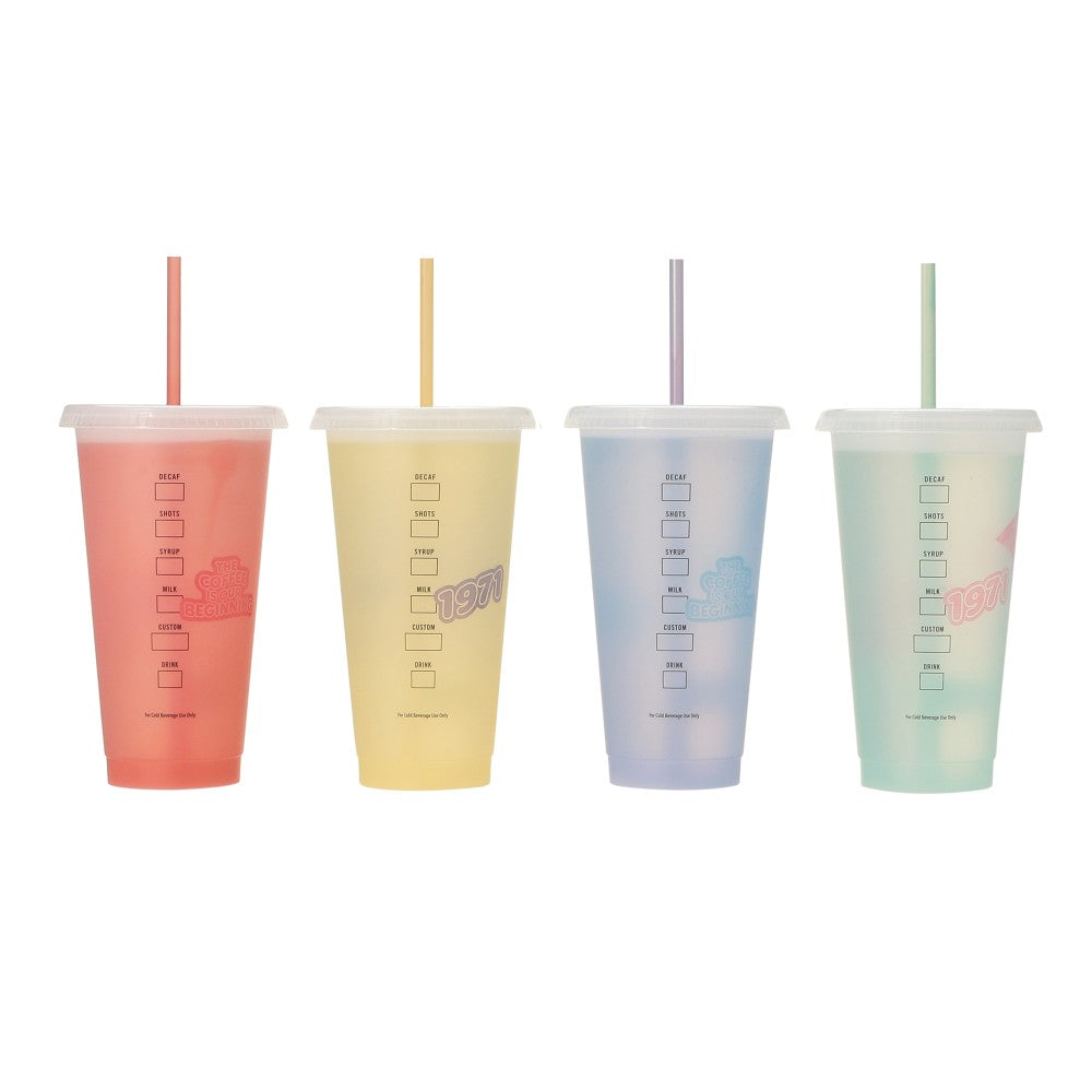 Reusable al azar cambia de Color Venti Starbucks Primavera Japon 2025