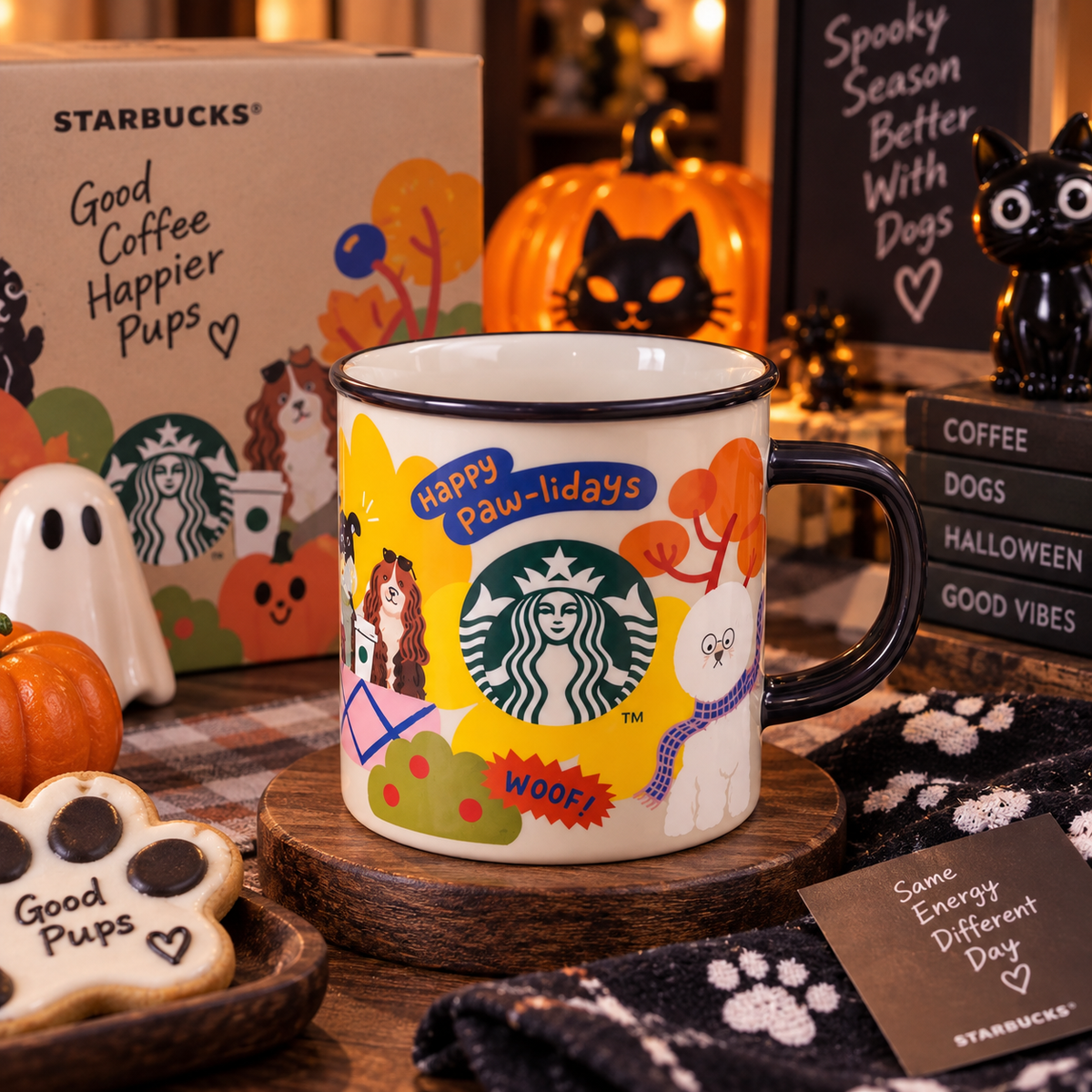 Starbucks Taiwan 2026 Halloween Woof LOHAS Mug 414 ml