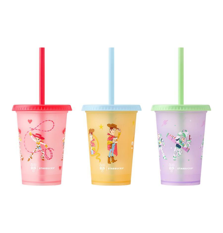 Set (3) Reusables Starbucks Toy Story Corea 2026 237ml