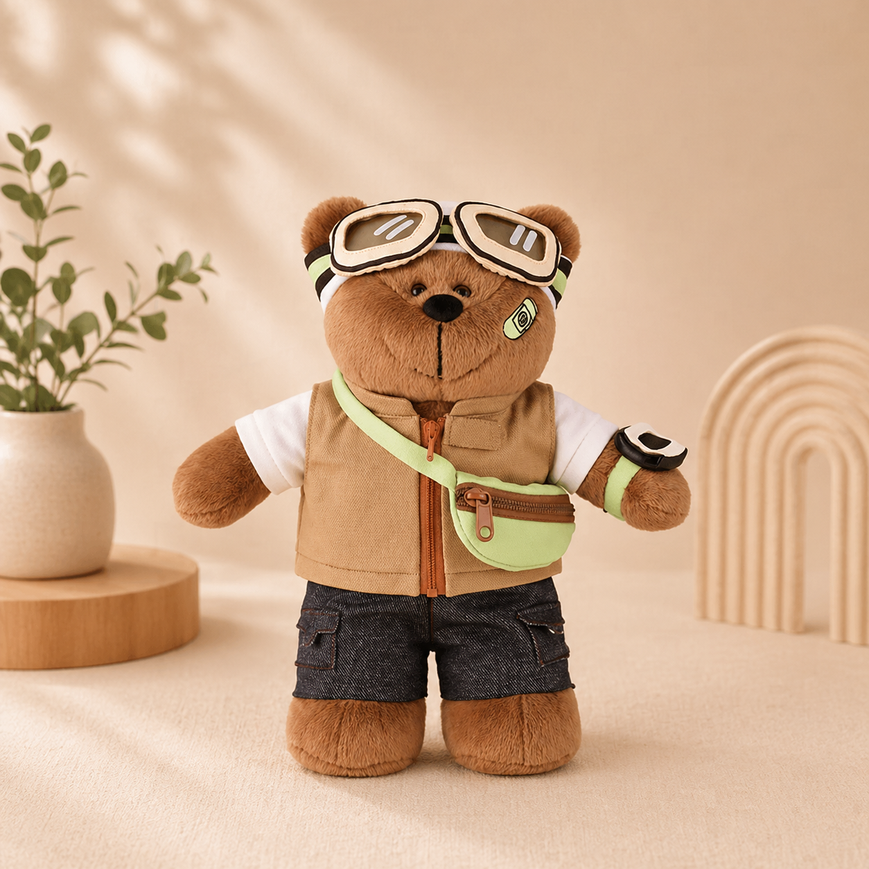 Bearista café con accesorios Starbucks Shanghai 2026 New Character Series doll 25cm