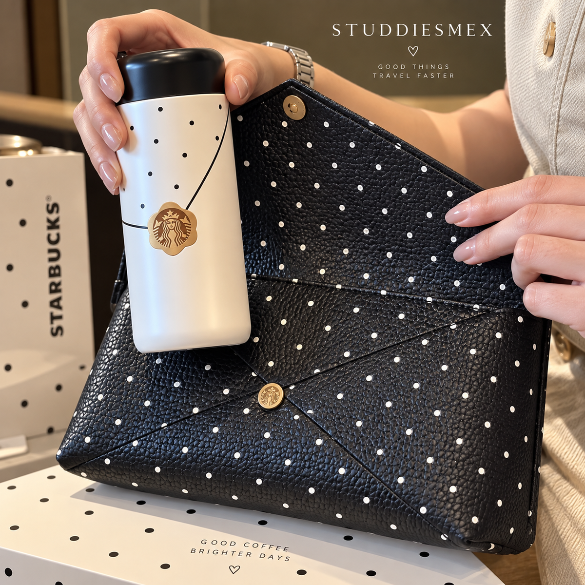 Starbucks China Polka Dot 2026 · Siren Logo 7 oz