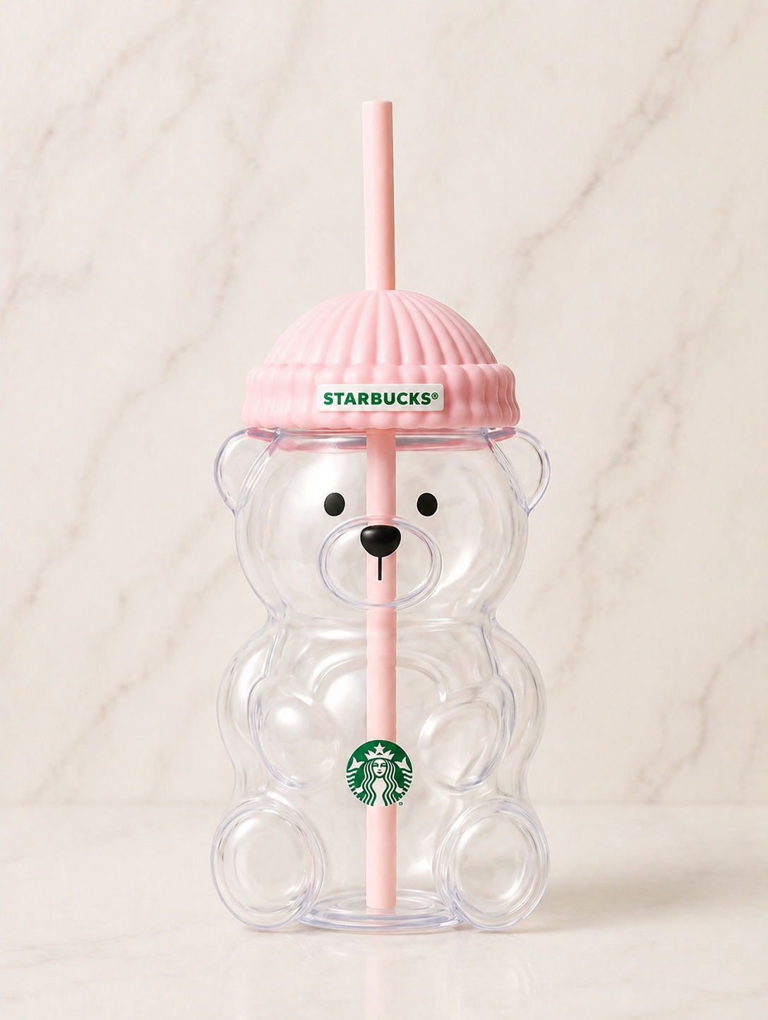 Bearista vidrio rosa Corea Starbucks 2026  591ml