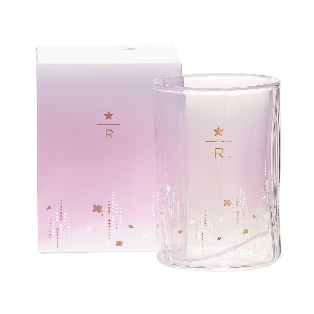 Vaso Pétalo de vidrio de doble pared Starbucks Reserve® Sakura 2026 296ml Japón
