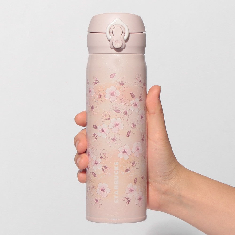 botella de acero inoxidable Rosa beige Starbucks Japon SAKURA2026 500ml