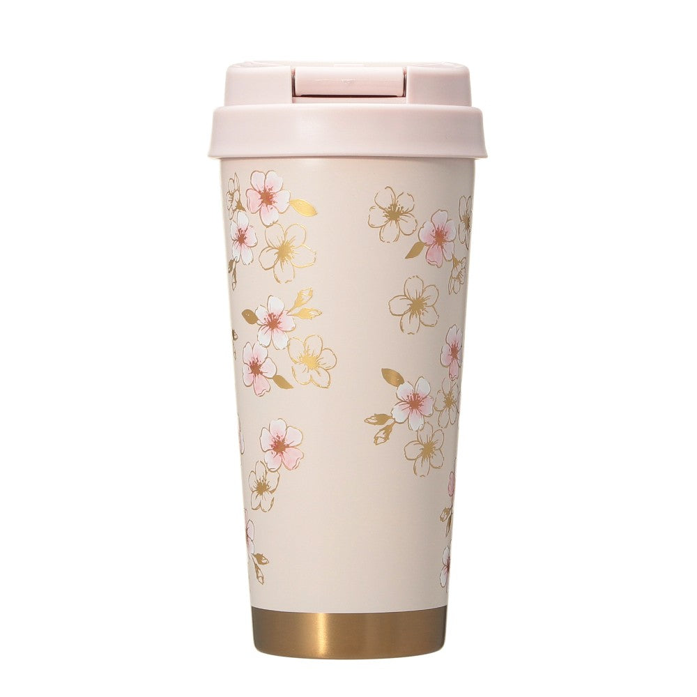 Vaso de acero inoxidable TOGO piNk Beige y Oro 473ml Starbucks Japón SAKURA2026