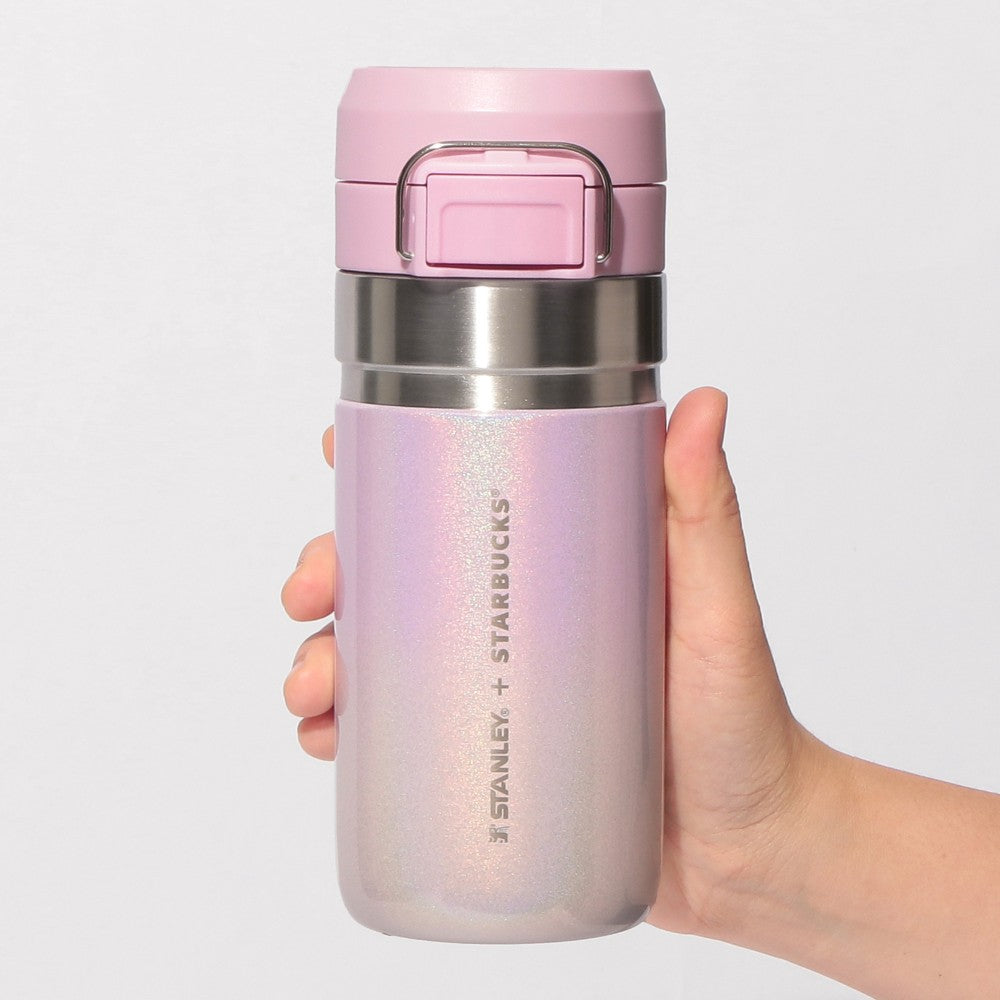 Botella de acero inoxidable STANLEY Rosa Brillante Grady 473ml Starbucks Japón SAKURA 2026