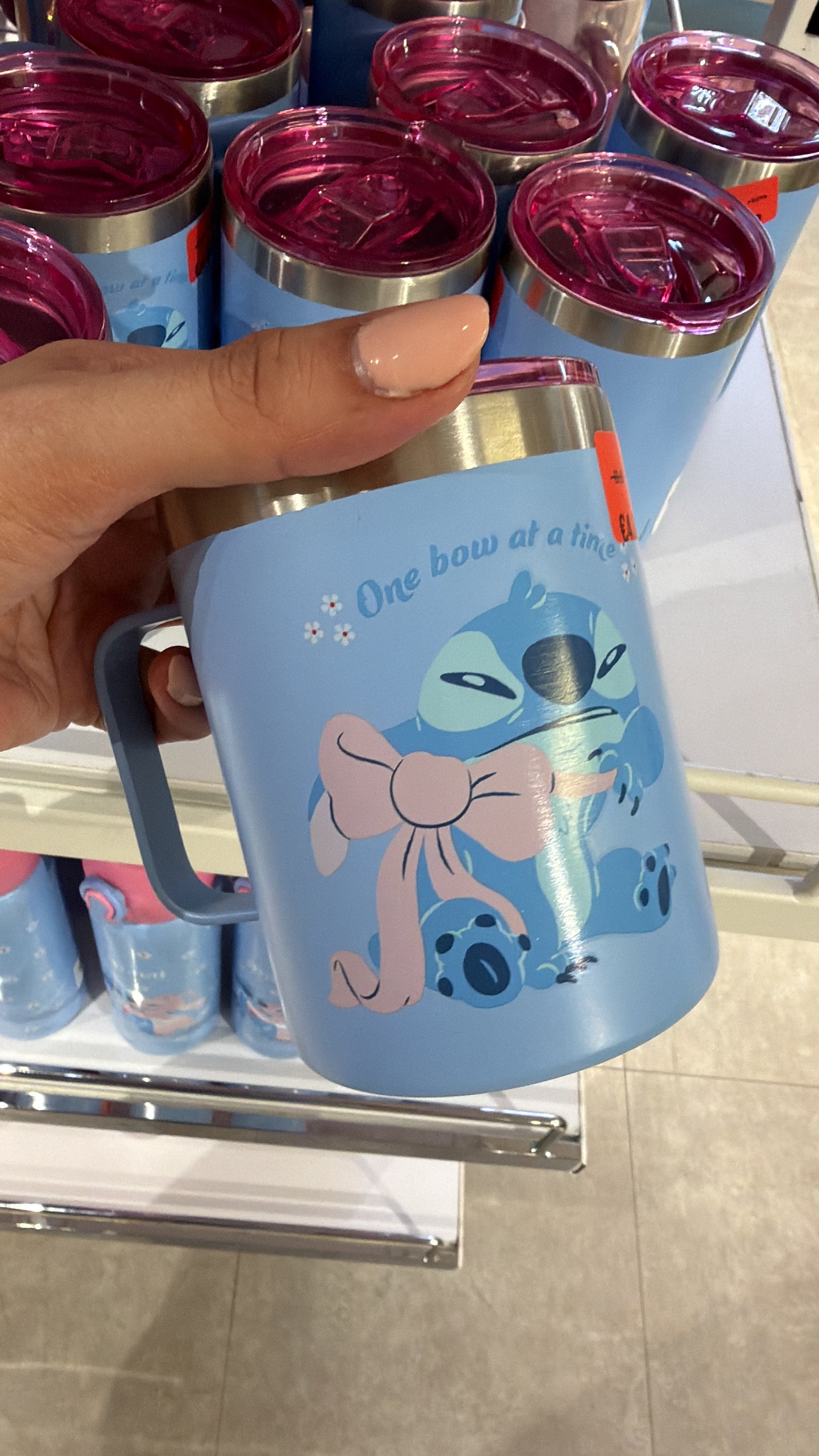 Taza de acero inoxidable Stitch Primark Milán