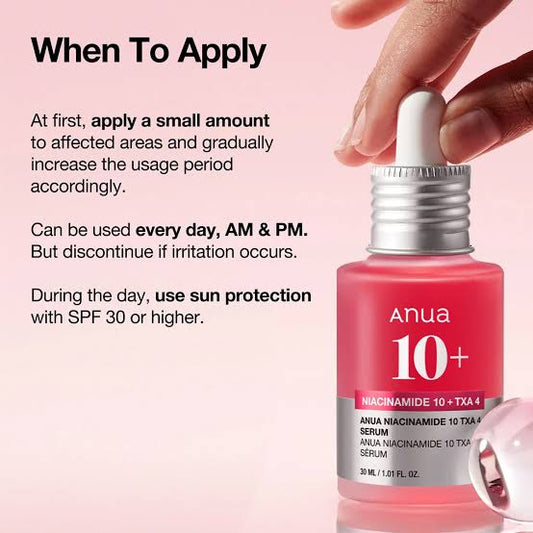 Anua niacinamida 10% x TXA 4%