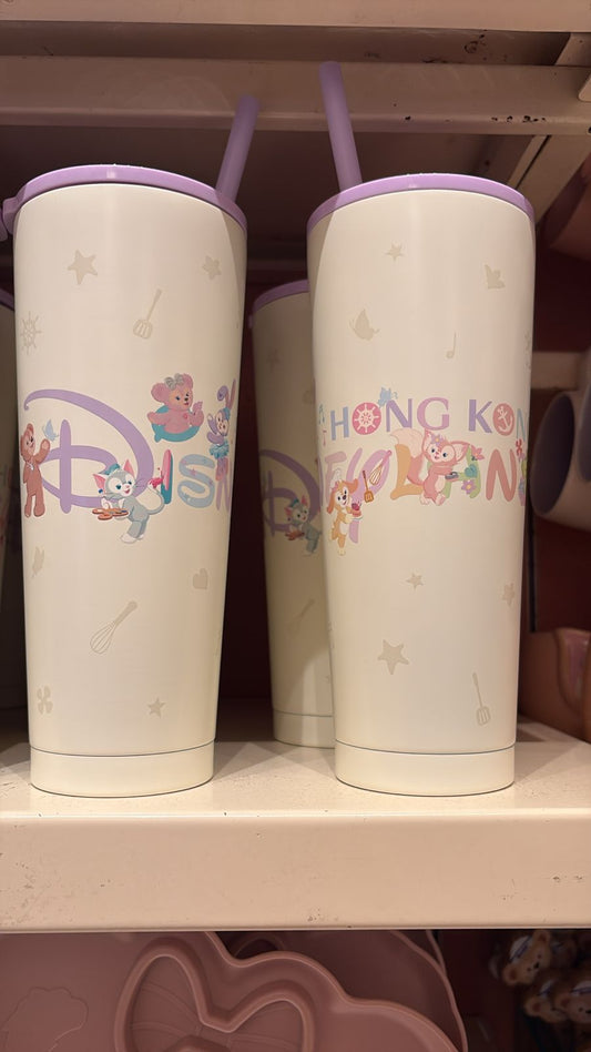Vaso De Acero Con Popote Duffy & Friends Disneyland Hong Kong