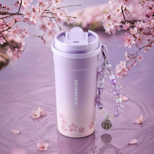 Starbucks 2026 China Twilight Sakura 2 drinking mouth 16oz SS Tumbler