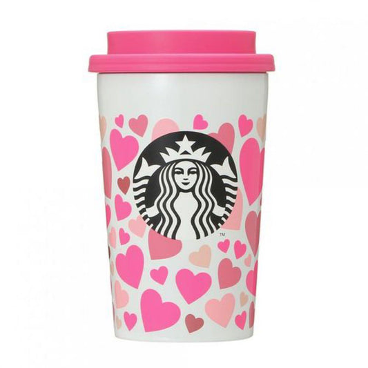 Vaso de Acero Inoxidable con corazones San Valentín Japón 2021 ventas en vivo