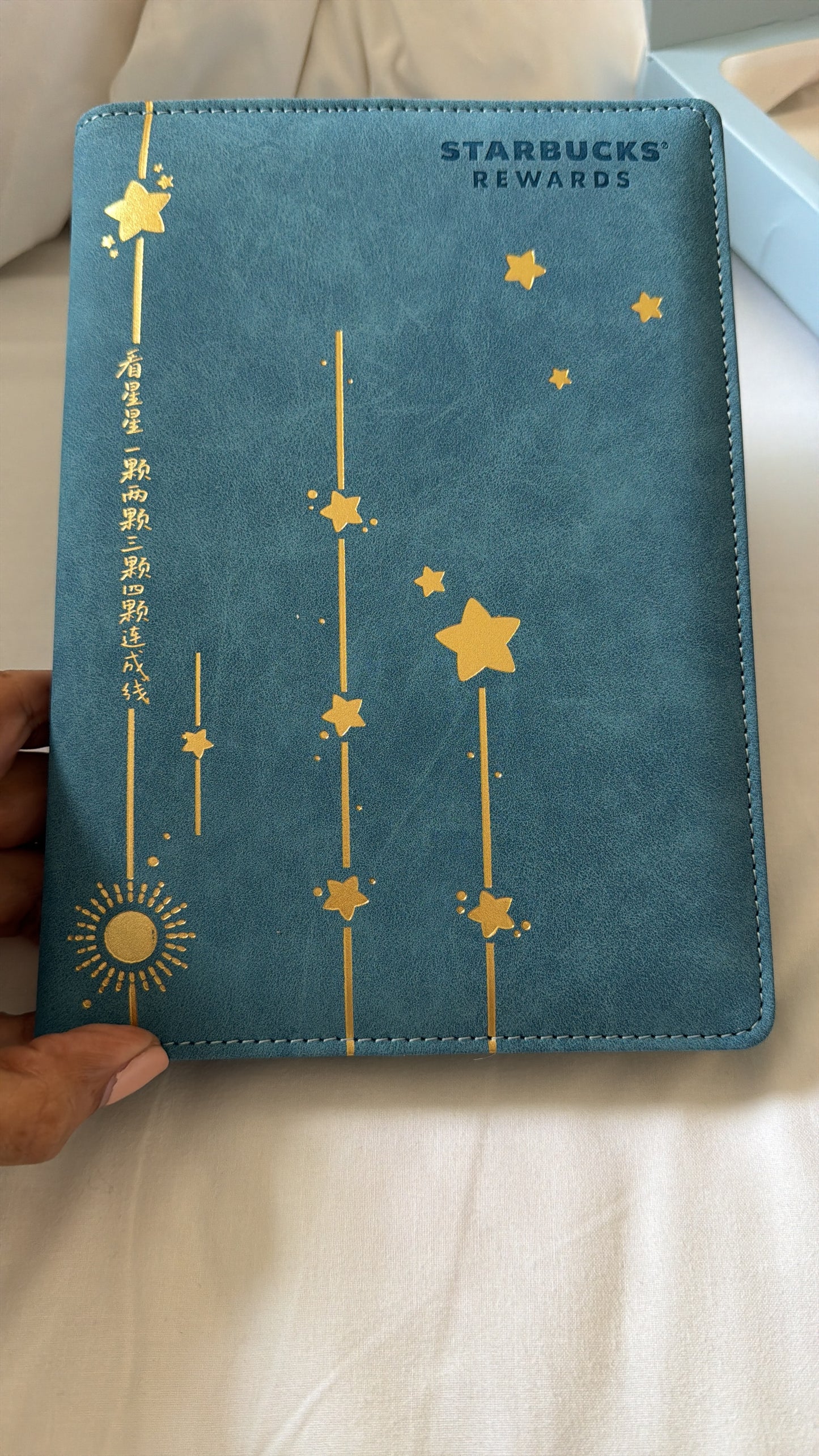 Libreta Azul con estrellas Starbucks China 2026