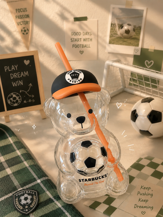 Bearista de cristal Starbucks Fútbol China 2026