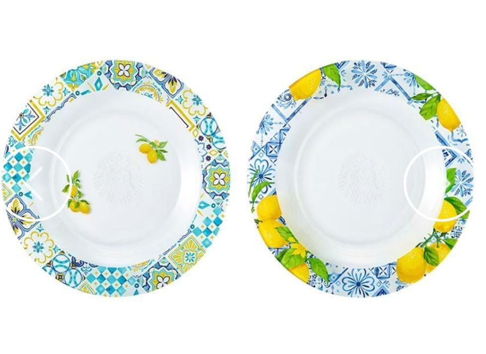 Juego de platos de cristal para el verano (2 piezas) Starbucks summer Corea 2026