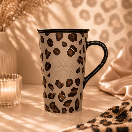 Taza de cerámica Starbucks Starbucks China 2026 Leopard Print Series 473ml mug
