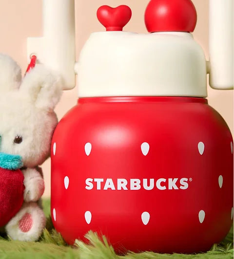 Termo con boquilla doble de Acero Inoxidable con Bunny and Strawberry Charm Berry Good Time
650ml