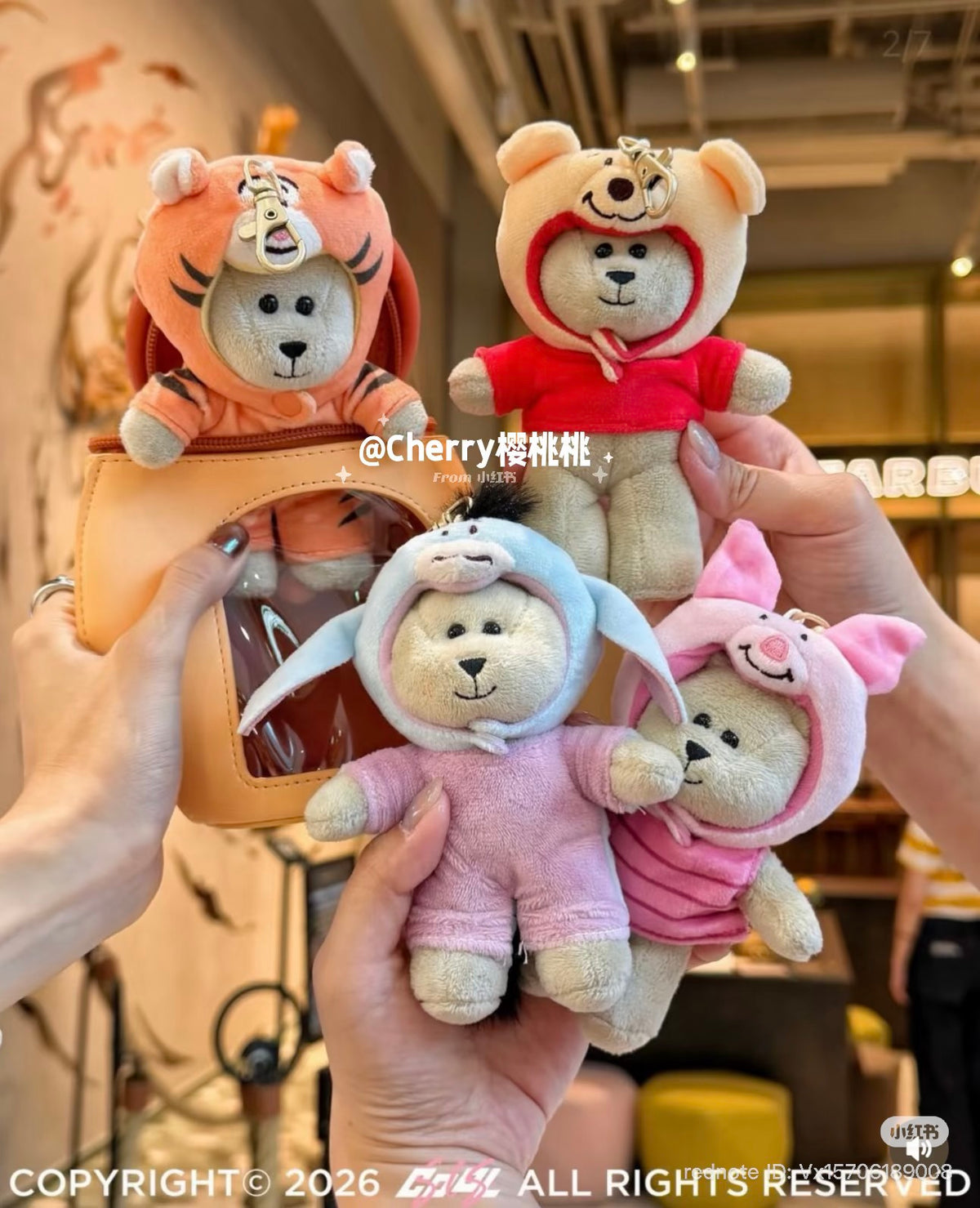 Llavero blind box Winnie Pooh x Starbucks