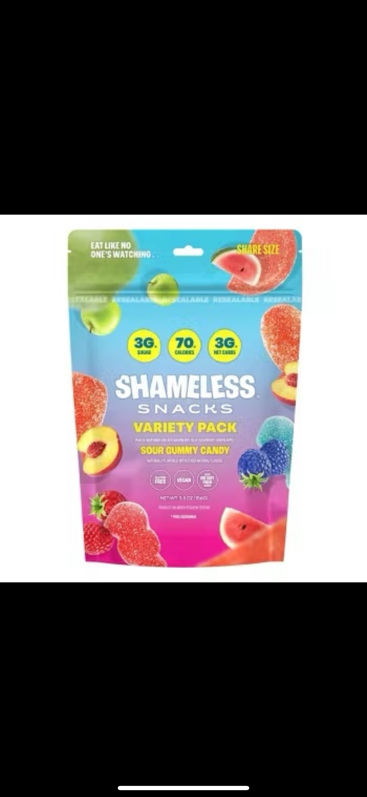 Shameless Snacks Variety Pack Candy - 5.5oz US Goods