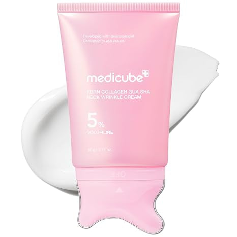 Medicube PDRN Collagen Gua Sha Neck Wrinkle Cream Double Duo
