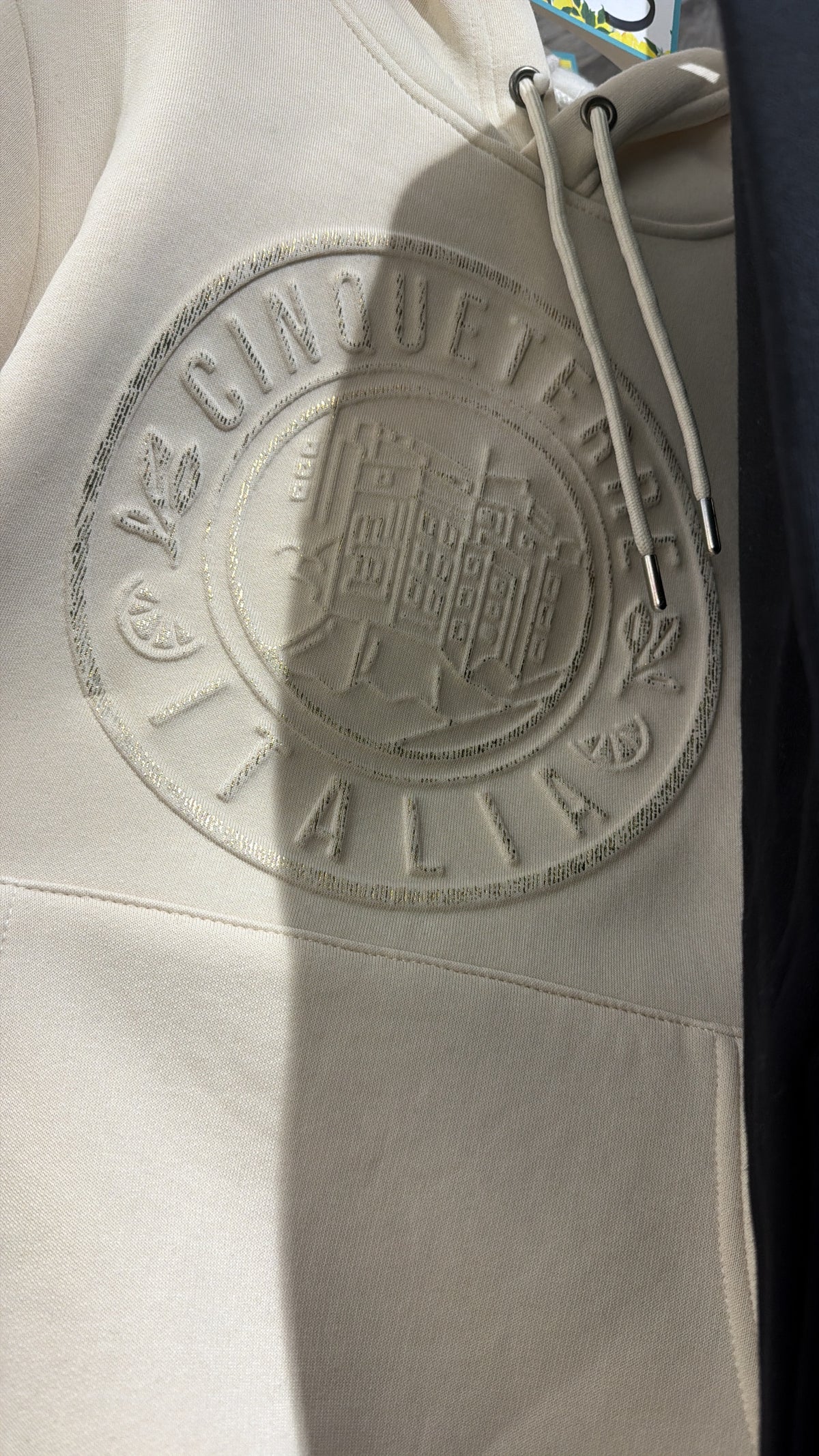 Hoodie Blanca relieve cinque terre