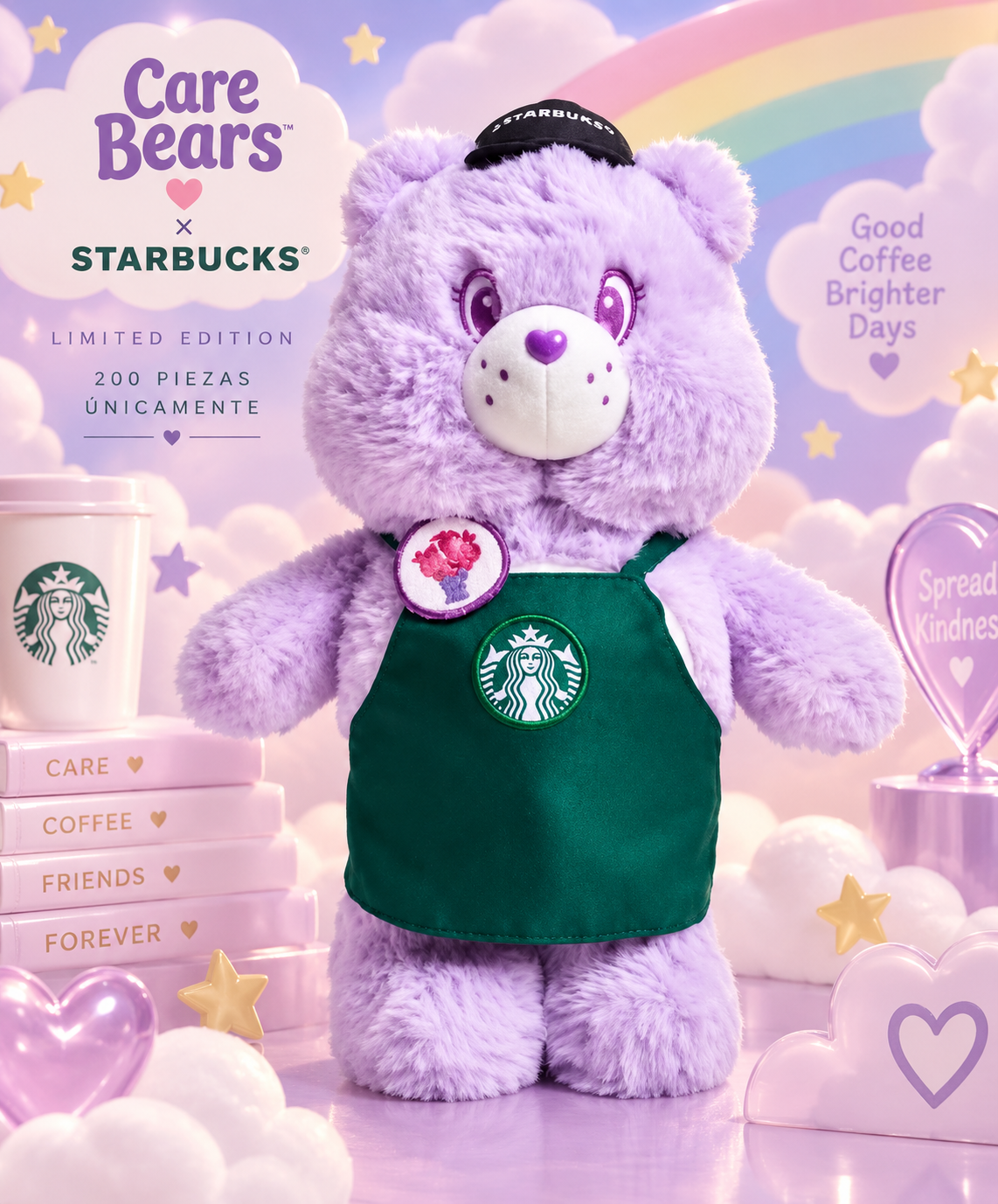 Care bears Osito Morado edición limitada 200 piezas Starbucks x Care Bears 2026 | Colección Exclusiva 🧸☕✨