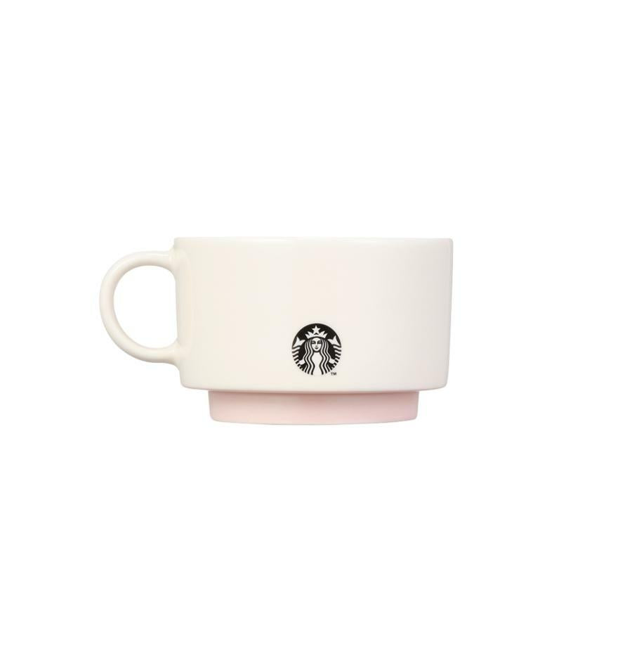 Taza y platillo Swetty Bunny 237m Starbucks Corea San Valentín 2025