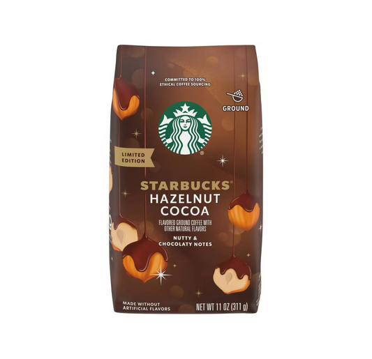 Starbucks Hazelnut Cocoa Flavored Light Roast Ground Coffee - 11oz