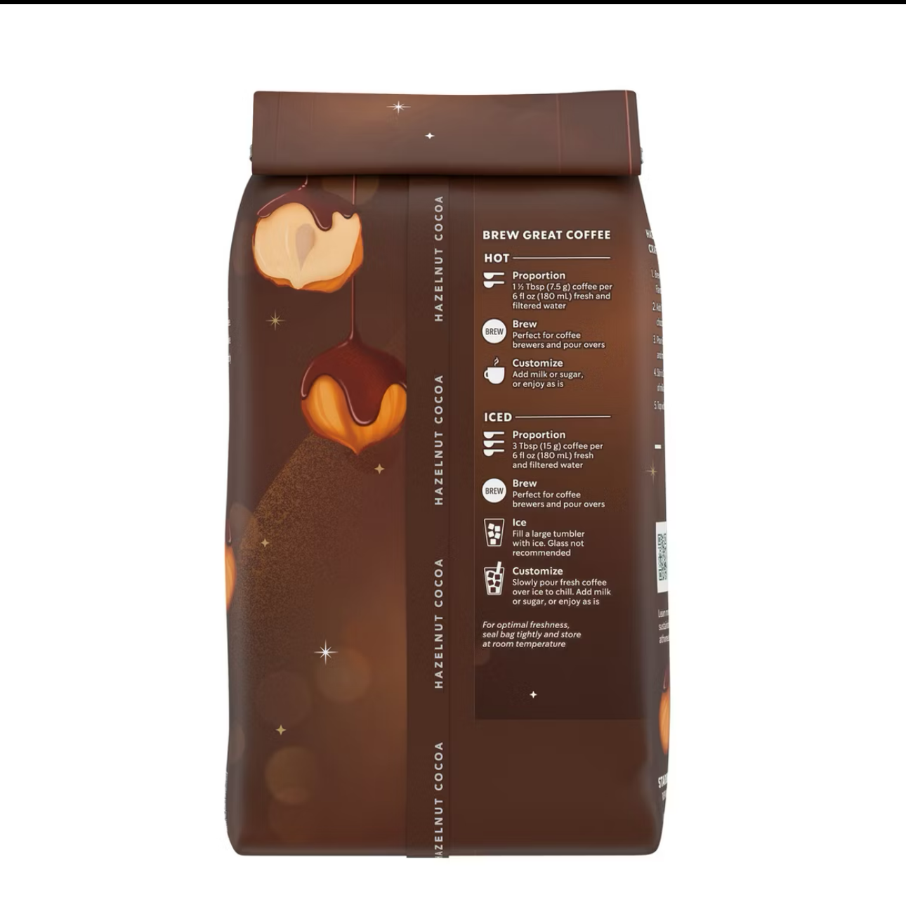 Starbucks Hazelnut Cocoa Flavored Light Roast Ground Coffee - 11oz