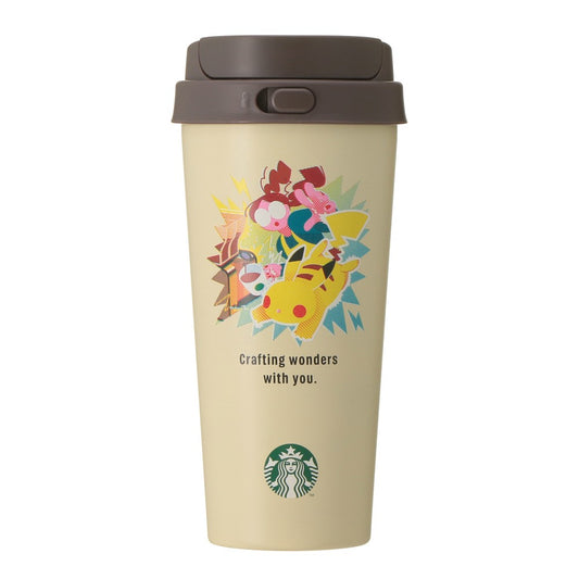 Vaso de acero inoxidable Pokémon + STARBUCKS Acero Inoxidable AGO Botella Pikachu 473ml Starbucks Pokemon 2026
