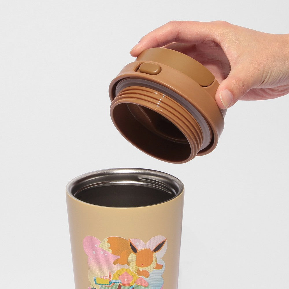Vaso de acero inoxidable Pokémon + STARBUCKS Acero Inoxidable AGO Botella Evee 473 Ml