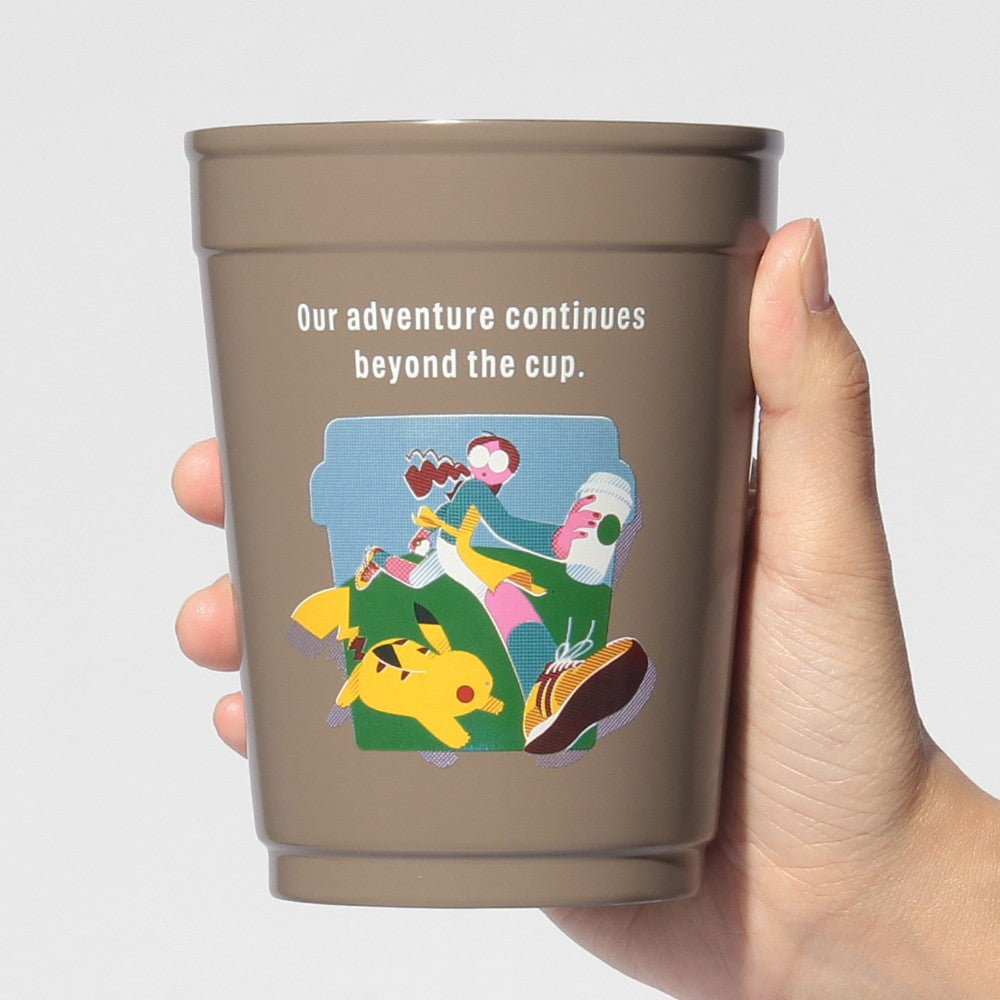 Vaso/ holder de acer inoxidable Pokémon + STARBUCKS 2WAY SS Conexión de café P/Holder 355ml