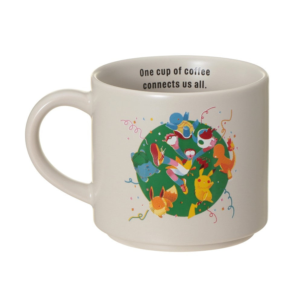 Taza de cerámica Pokémon + STARBUCKS Conexión de café 355 Ml