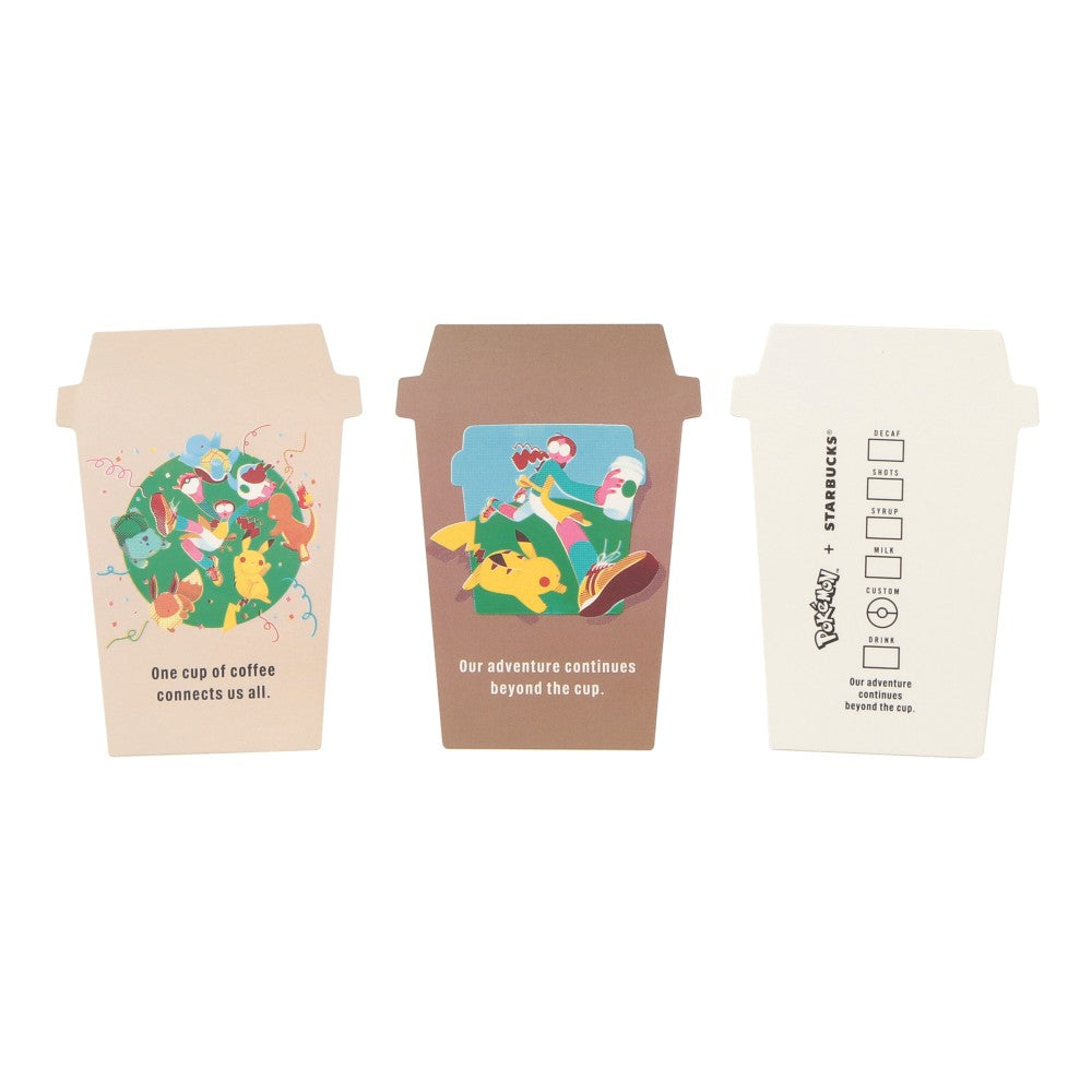 Calcomanías artísticas Pokémon + STARBUCKS
