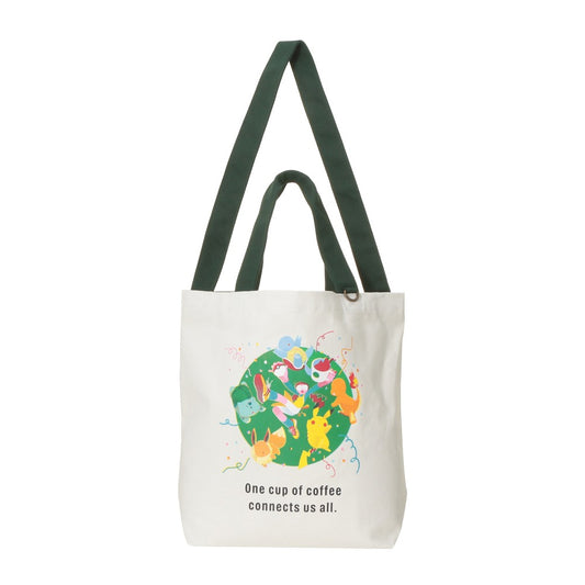 Bolsa de mano reusable Pokémon + STARBUCKS Conexión de café