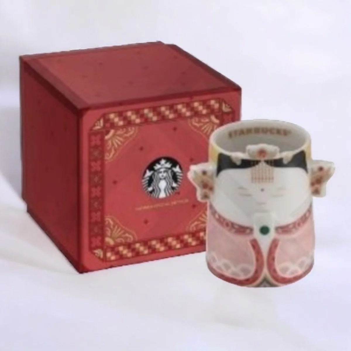 Taza rosa Starbucks Taiwan 2024 Jade Rabbit 89ml 3oz