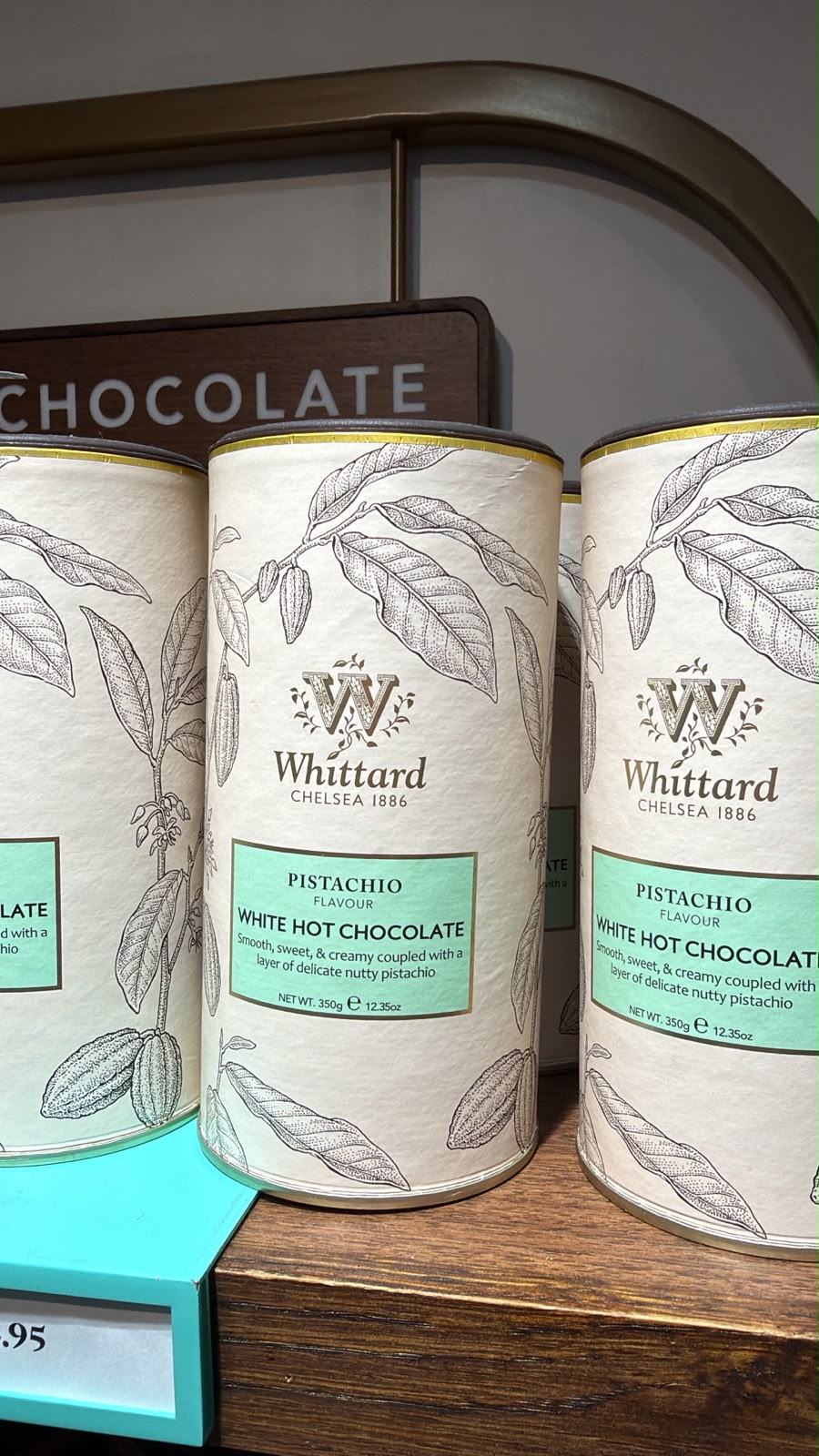 Whittard pistachio white hot chocolate