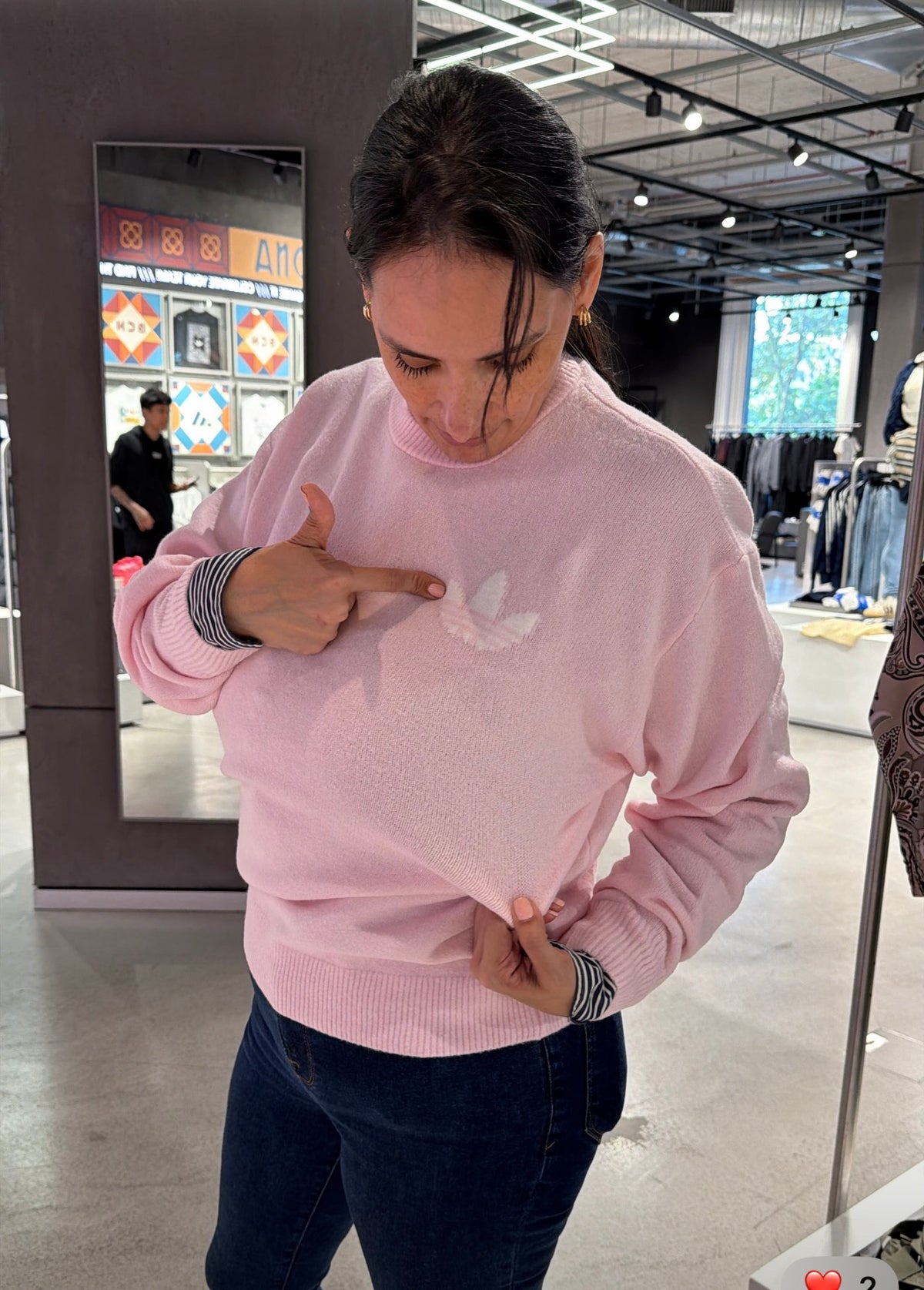 Suéter rosa Adidas